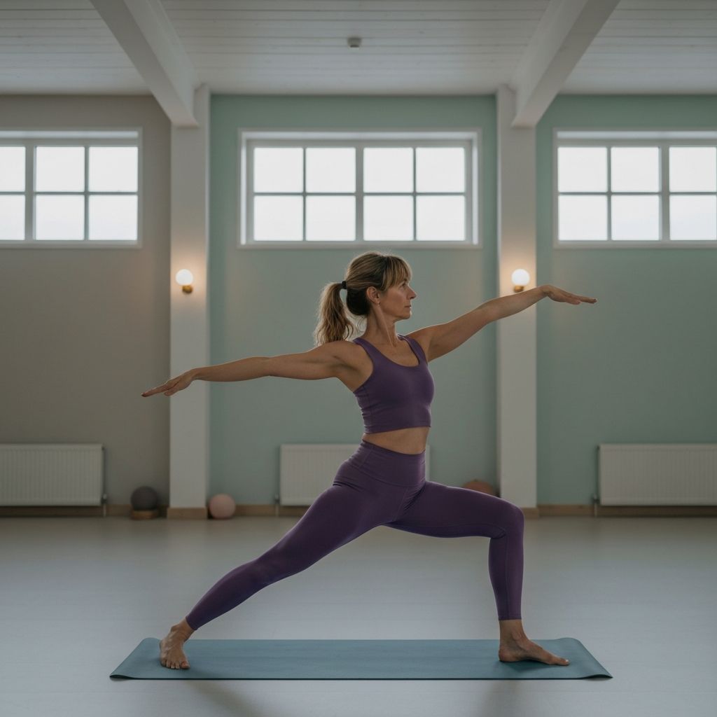 Woman practicing yoga